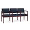 Lesro Lenox 3 Seat Tandem Seating W/ Arms, 65 in W 26 in L 31.5 in H LW3103 - alternate 1